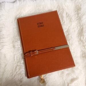 Miu miu notebook leather look